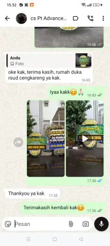 Testimonial Papan Bunga Pernikahan loa